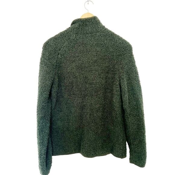 Natural Reflections Forest Green Sherpa CabinFull Zipper Sweater Jacket - Picture 2 of 5